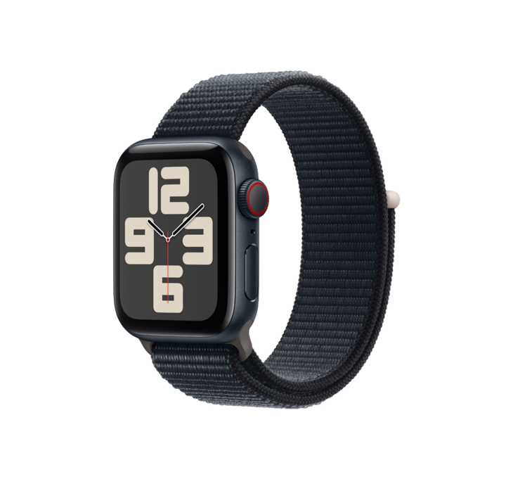 Apple Watch SE GPS + Cellular 40mm Aluminiumboett i Midnatt • Sportloop Midnatt