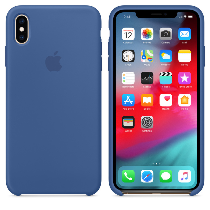Apple iPhone XS Max Silicone Case - Delftfajansblå