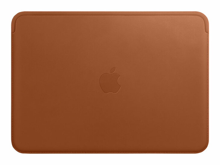 Apple Leather Sleeve för MacBook 12'' - Saddle Brown