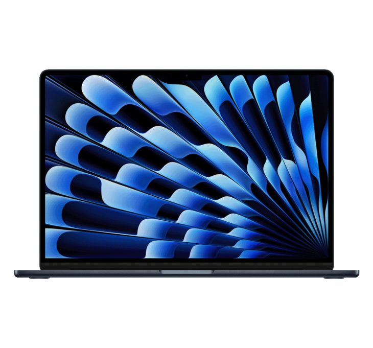 MacBook Air 15-tum, M2-chip 8-core, grafik 10-core, 24GB RAM, 512GB SSD, Midnatt