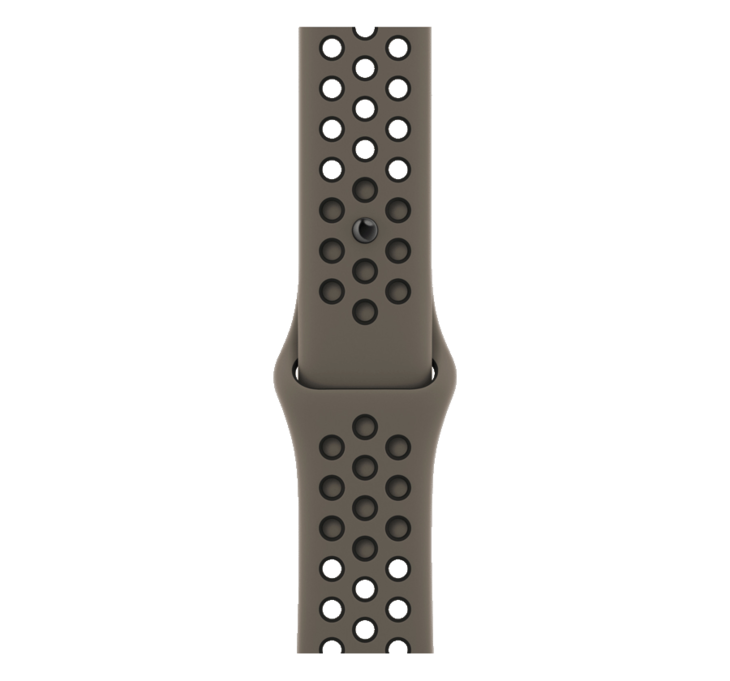 Apple Watch Armband 45mm Nike-sportband - Olivgrå/Svart