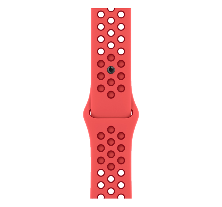 Apple Watch Armband 45mm Nike-sportband - Bright Crimson/Gym Red