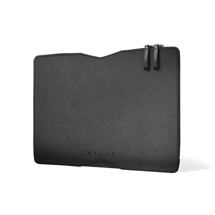 Mujjo Leather Folio Sleeve för MacBook Pro 13'' USB-C - Svart