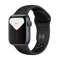 Apple Watch Nike Series 5 GPS + Cellular, 40mm Aluminiumboett i rymdgrått med Antracit/Svart Nike Sport Band
