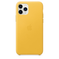 iPhone 11 Pro Max Läderskal - Citrongul