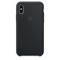 Apple silicon case for iPhone XS - Black