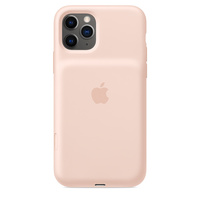 iPhone 11 Pro Max Smart Battery Case med Trådlös Laddning - Sandrosa