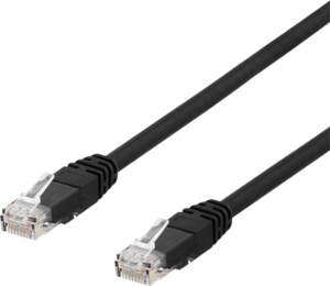 Nätverkskabel DELTACO U/UTP Cat6a patchkabel, 3m Svart Nätverkskabel DELTACO U/UTP Cat6a patchkabel, 3m Svart