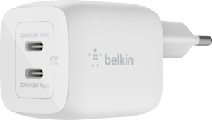 Belkin BoostCharge Dual 45 W USB-C-strömadapter Belkin BoostCharge Dual 45 W USB-C-strömadapter