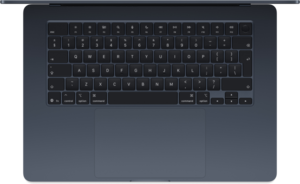 MacBook Air 15-tum, M5 10-core, grafik 10-core, 24GB RAM, 512GB SSD, Midnatt