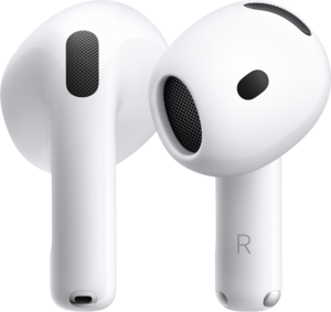 AirPods 5 med Tr&aring;dl&ouml;st laddningsetui