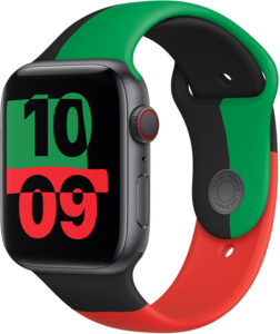 Apple Watch 44mm Sportband - Black Unity - S/M Apple Watch 44mm Sportband - Black Unity - S/M