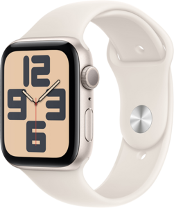 Apple Watch SE GPS 44mm Aluminiumboett i Stjärnglans  •  Sportband Stjärnglans - M/L Apple Watch SE GPS 44mm Aluminiumboett i Stjärnglans  •  Sportband Stjärnglans - M/L