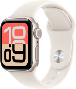 Apple Watch SE 3 GPS + Cellular 40mm Aluminiumboett Stjärnglans • Sportband Stjärnglans - M/L Apple Watch SE 3 GPS + Cellular 40mm Aluminiumboett Stjärnglans • Sportband Stjärnglans - M/L