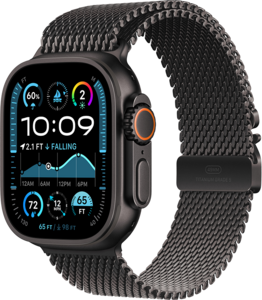 Apple Watch Ultra 2 GPS + Cellular 49mm Titanboett Svart  •  Milanesisk loop i titan Svart - S - Bruten förpackning Apple Watch Ultra 2 GPS + Cellular 49mm Titanboett Svart  •  Milanesisk loop i titan Svart - S - Bruten förpackning