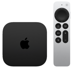 Apple TV Wi-Fi modellen från 2022 med Siri Remote