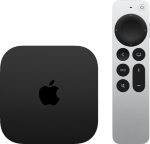 Apple TV Wi-Fi och Ethernet modellen från 2022 med Siri Remote