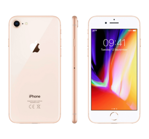 iPhone 8 i guld-färg