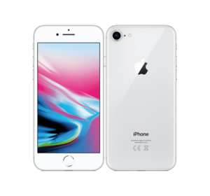 iPhone 8 i silverfärg
