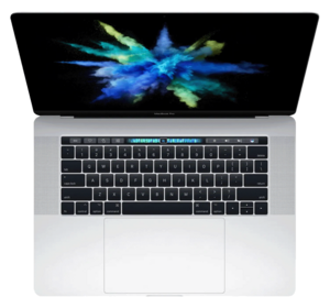 MacBook Pro 15-tum från 2017 i färgen silver