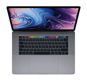 MacBook Pro 15 tum från 2019 i färgen rymdgrå