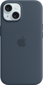 iPhone 15 Silikonskal med MagSafe - Stormblå iPhone 15 Silikonskal med MagSafe - Stormblå