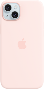 iPhone 15 Plus Silikonskal med MagSafe - Ljusrosa iPhone 15 Plus Silikonskal med MagSafe - Ljusrosa