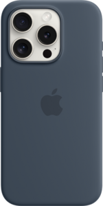 iPhone 15 Pro Silikonskal med MagSafe - Stormblå iPhone 15 Pro Silikonskal med MagSafe - Stormblå