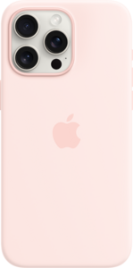 iPhone 15 Pro Max Silikonskal med MagSafe - Ljusrosa iPhone 15 Pro Max Silikonskal med MagSafe - Ljusrosa