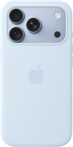 iPhone 18 Pro Silikonskal med MagSafe - Krispigt bl&aring;