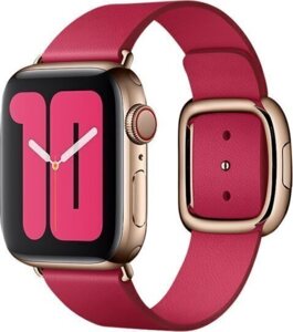 Apple Watch Armband 40mm - Raspberry Modern Buckle - L Apple Watch Armband 40mm - Raspberry Modern Buckle - L