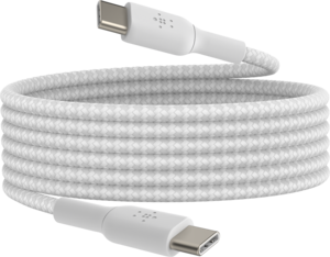 Belkin BoostCharge USB-C till USB-C - 60 W - Flätad - (2m) Belkin BoostCharge USB-C till USB-C - 60 W - Flätad - (2m)