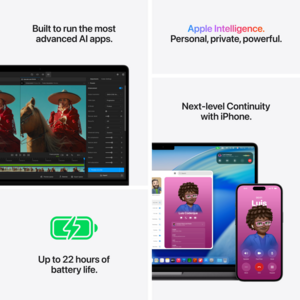 MacBook Pro 14-tum, M5 Pro 15-core, grafik 16-core, 24GB, 1TB SSD, Rymdsvart - Amerikanskt tangentbord US