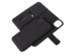 DECODED - LEATHER DETACHABLE WALLET FOR IPHONE 11 PRO MAX - BLACK
