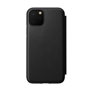 NOMAD - RUGGED LEATHER FOLIO FOR IPHONE 11 PRO BLACK