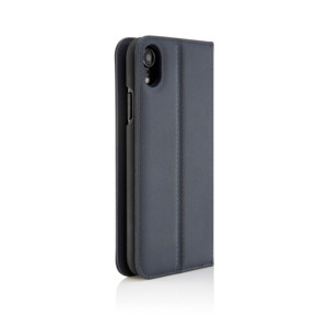 Pipetto Magnetic Leather Folio för iPhone XR - Marinblå