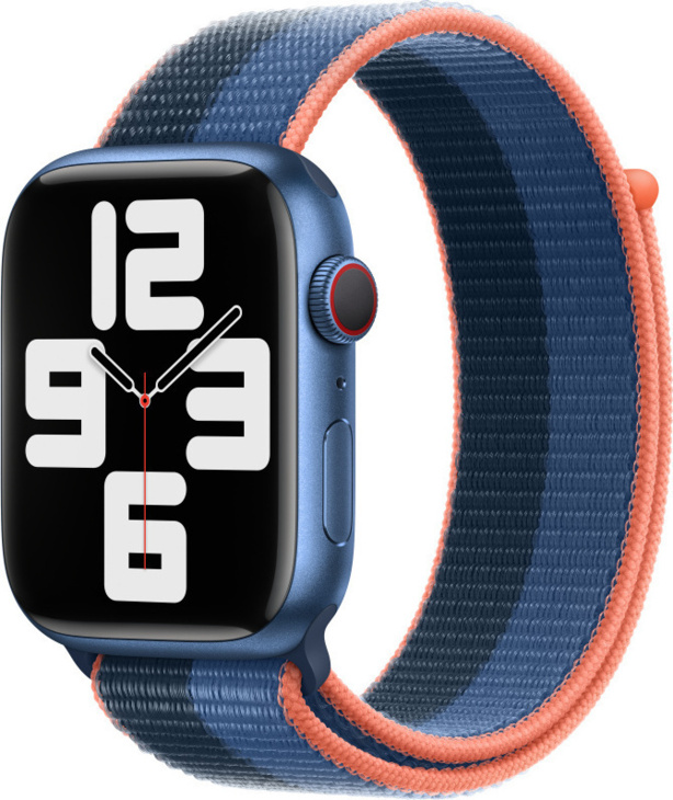 Apple Watch Armband Sportloop isblå/bläckblå 45 mm - onesze Apple Watch Armband Sportloop isblå/bläckblå 45 mm - onesze