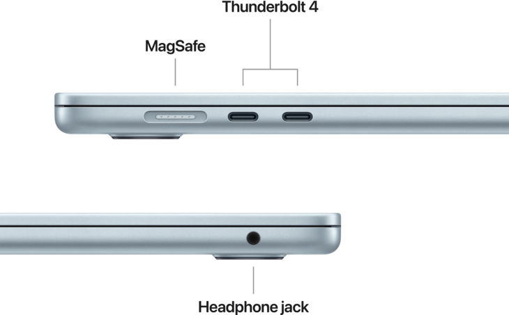 MacBook Air 15-tum, M4 10-core, grafik 10-core, 16GB RAM, 1TB SSD, Himmelsbl&aring;