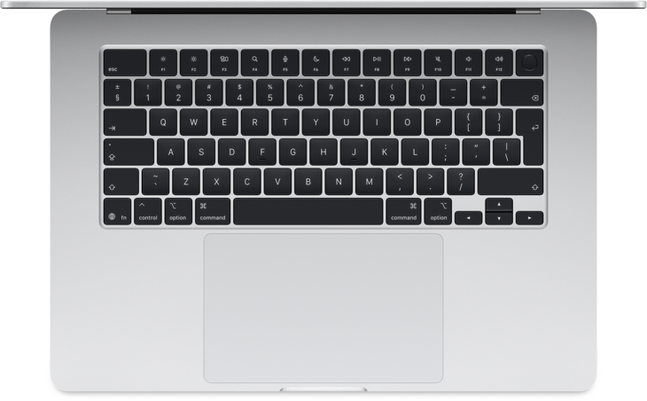 MacBook Air 15-tum, M4 10-core, grafik 10-core, 24GB RAM, 512GB SSD, 70W, Silver