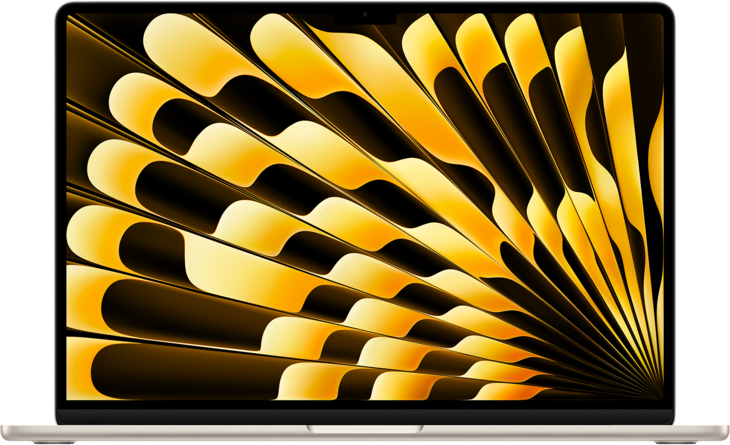 MacBook Air 15-tum, M4 10-core, grafik 10-core, 24GB RAM, 1TB SSD, 70W, Stj&auml;rnglans