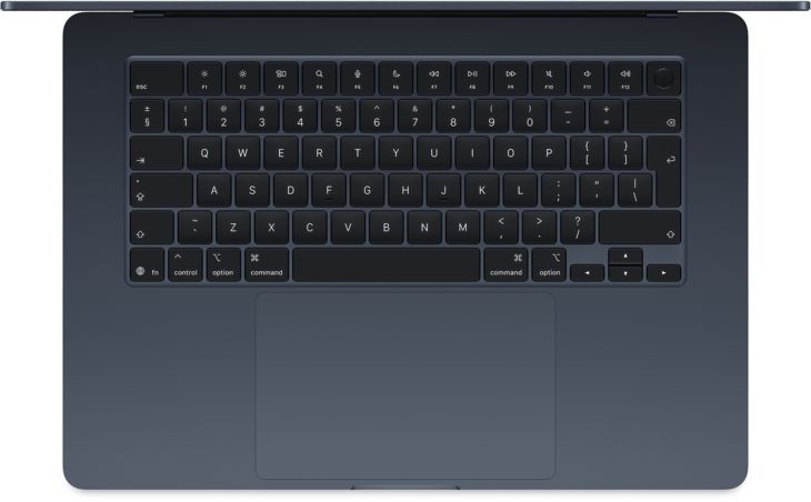 MacBook Air 15-tum, M4 10-core, grafik 10-core, 32GB RAM, 1TB SSD, Midnatt