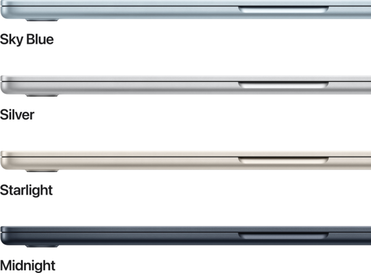 MacBook Air 15-tum, M5 10-core, grafik 10-core, 16GB RAM, 1TB SSD, Stj&auml;rnglans