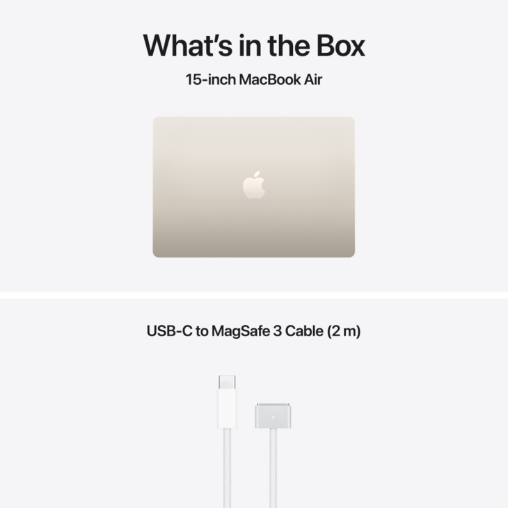 MacBook Air 15-tum, M5 10-core, grafik 10-core, 16GB RAM, 1TB SSD, Stj&auml;rnglans