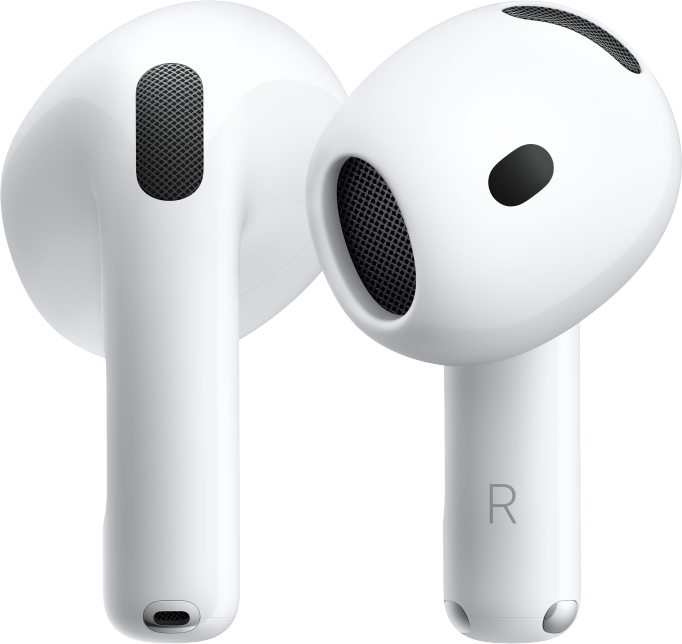 AirPods 5 med Tr&aring;dl&ouml;st laddningsetui