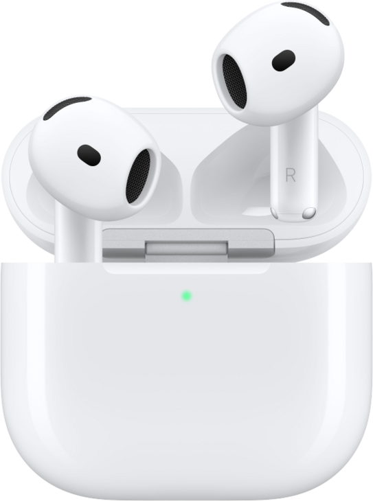 AirPods 5 med Tr&aring;dl&ouml;st laddningsetui