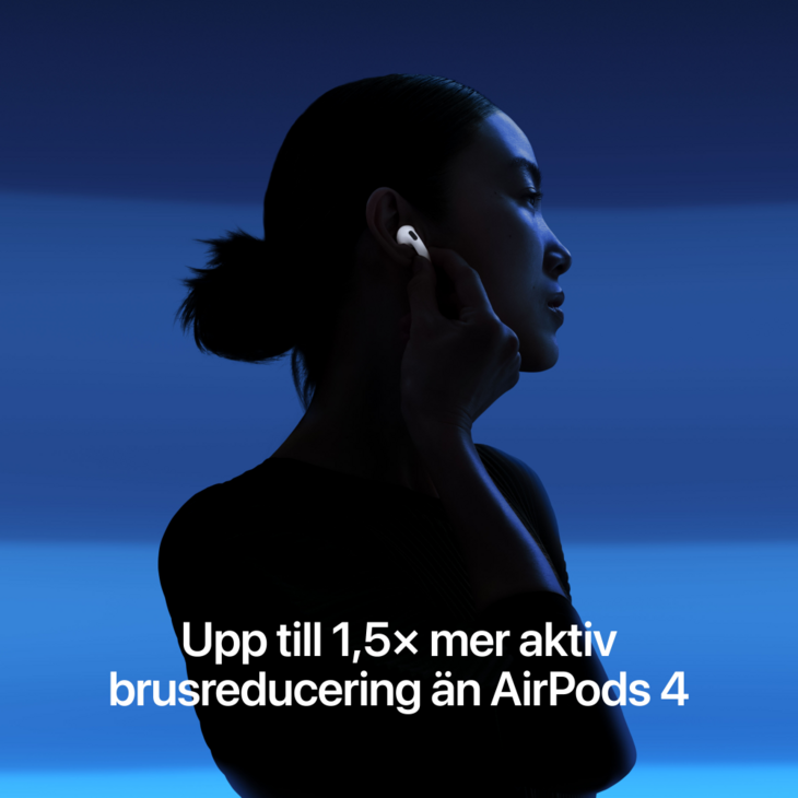 AirPods 5 med Tr&aring;dl&ouml;st laddningsetui