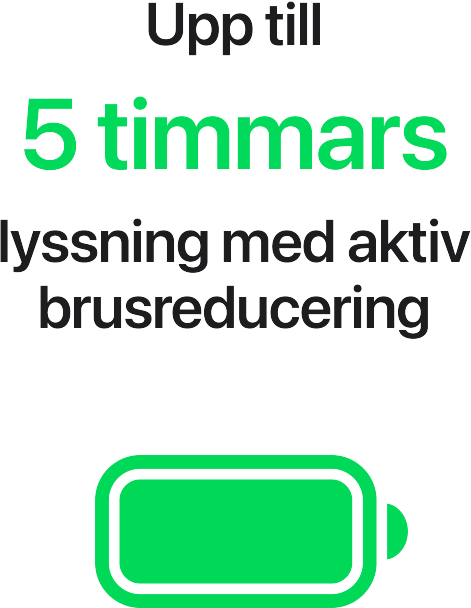 AirPods 5 med Tr&aring;dl&ouml;st laddningsetui