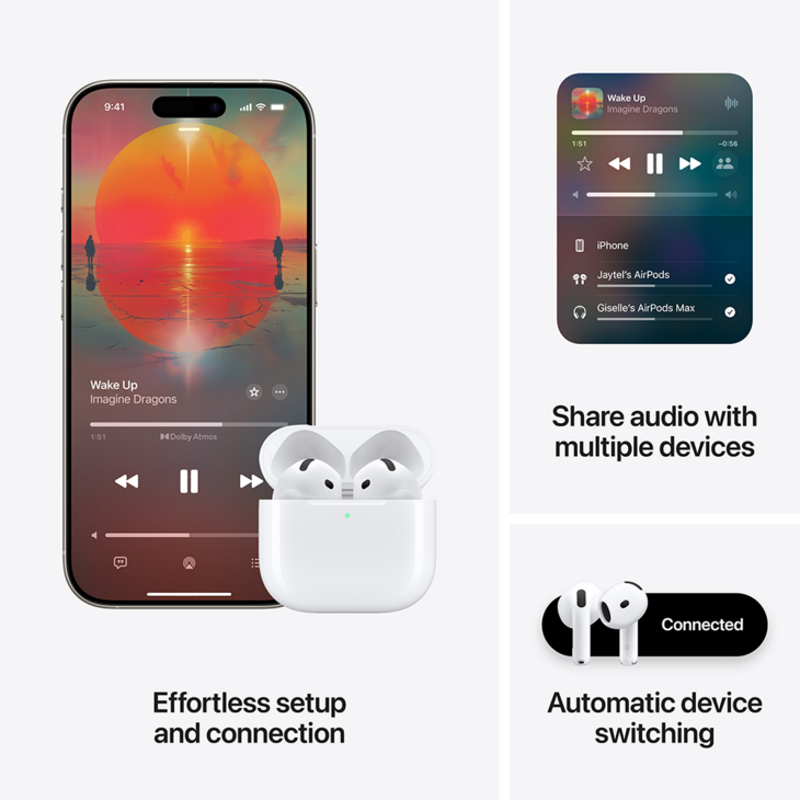 AirPods 4 med aktiv brusreducering AirPods 4 med aktiv brusreducering