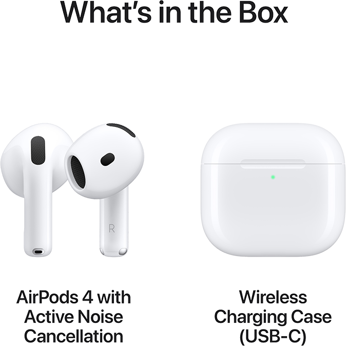 AirPods 4 med aktiv brusreducering AirPods 4 med aktiv brusreducering