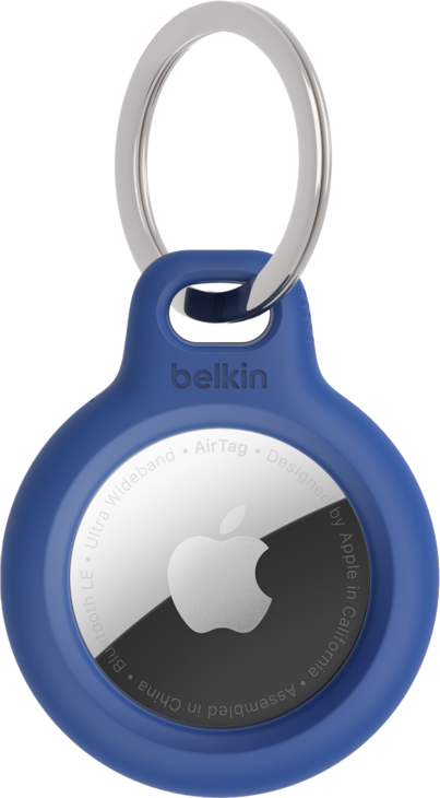 Belkin Secure Holder - Nyckelring f&ouml;r Airtag - Bl&aring;